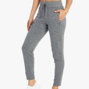 Marika Women's Small Gray Heather Drawstring Pull On Pants